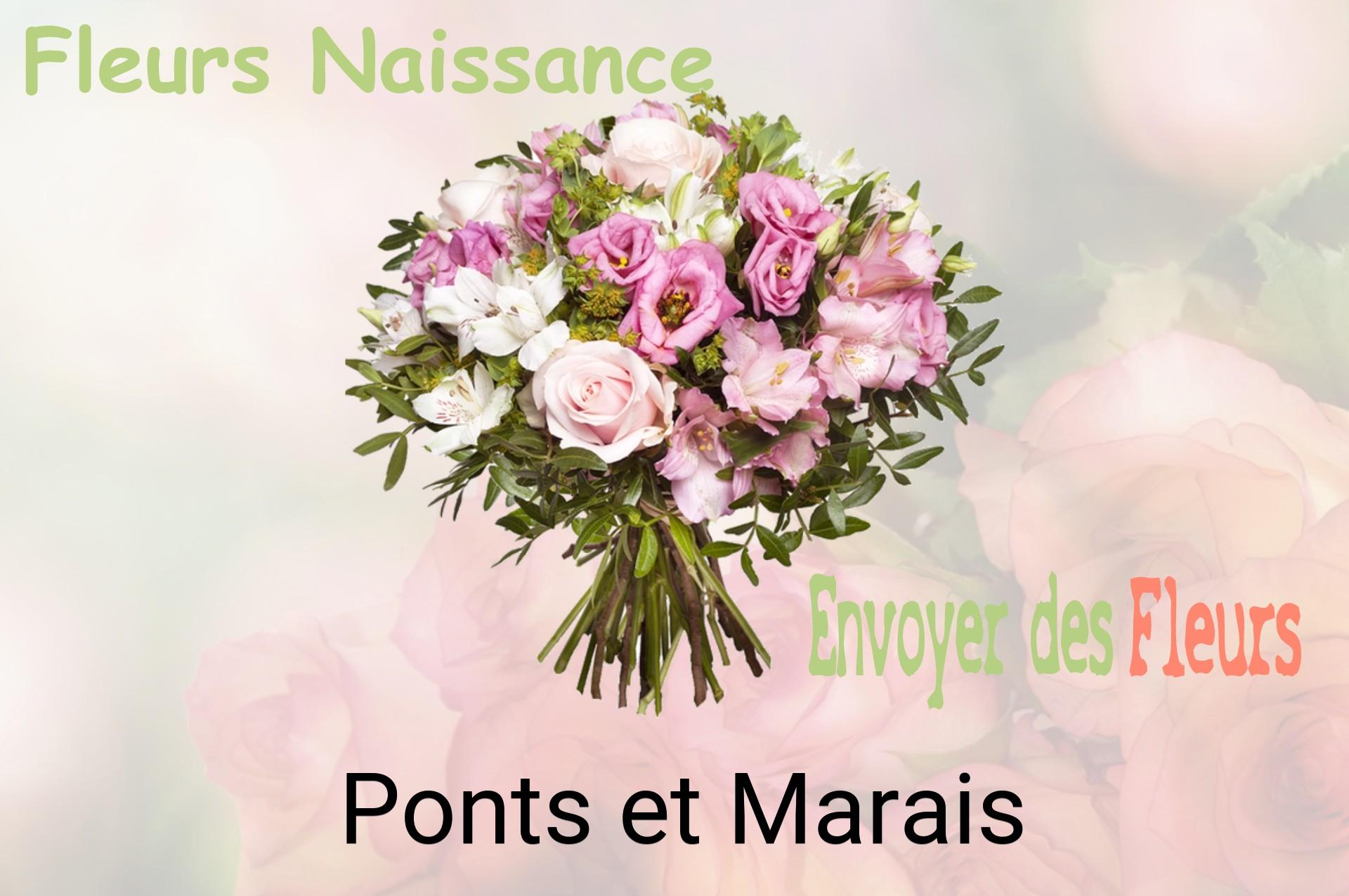 Bouquet de fleurs de naissance livré à Ponts-et-Marais